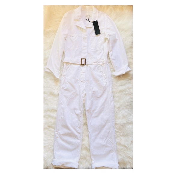 🛑SOLD🛑 New! NILI LOTAN Marie Military Jumpsuit in White - Picture 8 of 14
